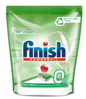 Finish Auto Dishwashing All In One Max Tablets Recyclable Pack - 56's Photo