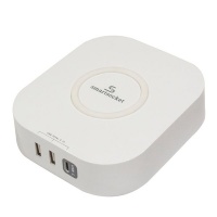 Smartsocket Compact USB Charging Hub With 10w Wireless Charging - White Photo