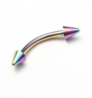 Fabulae Anodised Cone Body Piercing Jewellery Rainbow Photo
