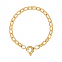 Art Jewellers - 9ct/925 Gold Fusion Fancy Link Lady's Bracelet Photo