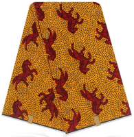 Vlisco Hollandaise wax-Turffontein horses African Print Fabric Photo