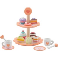 Sevi Wooden Sweets / Desserts Tray - 15 Pieces Photo