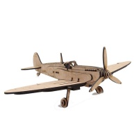 Wow We - 3D Wooden Model Aeroplane Super Marine Spitfire Photo