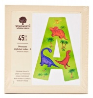 Wentworth Wooden Puzzle - Dinosaurs Alphabet Letter - A Shaped Photo