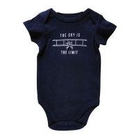 Baby Boy Romper - 100% Cotton - "THE SKY IS THE LIMIT" Photo