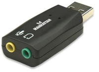 Manhattan HiSpeed USB 3D Sound Adapter Improves audio access and performance Photo