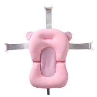 Newborn Safety Bath Support Cushion - Pink Photo