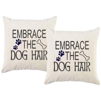 PepperSt – Scatter Cushion Cover Set – Embrace the Dog Hair Photo