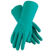 Nitrile Chemical Gloves - Green - Size 11 Photo