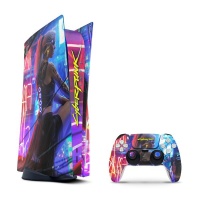 SkinNit Decal Skin For PS5: Cyberpunk Photo