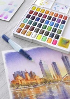 Faber Castell Watercolours in Pans 48ct Set Photo