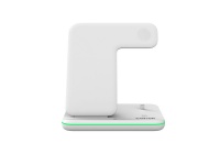 Canyon 3-in-1 Wireless Charging Station QI-Tech Fast Charge for Apple White Photo