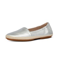 FitFlop Siren Leather Espadrille - Silver Photo