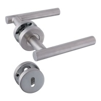 Yale Stainless Steel Tubular Handles On Rose - Straight-Ext. Photo
