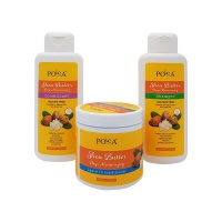 POSA Shea Butter Deep Moisturising Sulfate-Free Twin Pack 385ml & Leave-in 500ml Photo