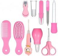 Totland 10 piecesS Baby Grooming Kit Ear Pick with Light Comb Photo