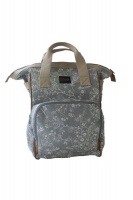 Mongoose Handcrafted Mongoose Baby Backpack - Wildflower Mint/Charcoal Photo