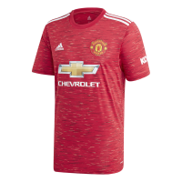 adidas Men's Manchester United 20/21 Home Soccer Jersey - Red Photo