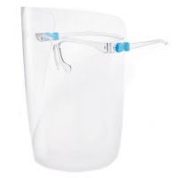 Face Shield with Comfortable Fitting Glasses - Each Photo