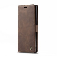 CaseMe Magnetic Wallet Phone Case for Samsung Note 10 Plus - Coffee Photo