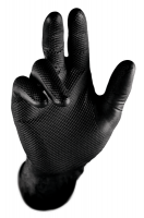 GRIPPAZ Black Reusable Multi-Purpose Disposable Glove 50's -4.5mils XL Photo