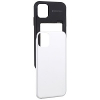 Goospery Slide Cover With Card Slots iPhone 11 Pro 5.8" Silver Photo