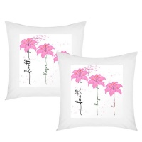 PepperSt - Scatter Cushion Cover Set - Faith Hope Love Floral Design Photo