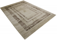 Decorpeople Modern Polyester and Heatset Rug in Beige Square 80x300 Photo