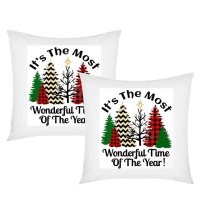 PepperSt - Scatter Cushion Cover Set - Pattern Christmas Trees Photo