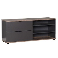 Adore TV Stand with Three Shelves Two Drawers - Latte - 5 year Warranty Photo