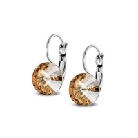 Dhia Rivoli Golden Drop Earring Embellished With Swarovski Crystals-10mmc Photo