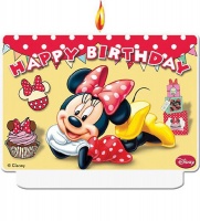 Minnie Mouse Disney Happy Birthday Dcor Candle Photo