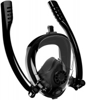 HEARTDECO Double-Tube Full Face 180° Panoramic Snorkel Mask Photo
