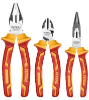 Total Tools 3 Piece Plier Set Electrical/Insulated Photo