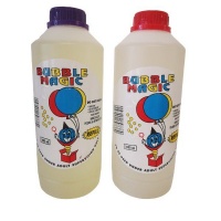 Bubble Magic Bubbles - Blowing Bubble Refills - 1 Litre Bottles Photo