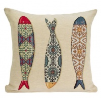 GNL Good Night Linen GNL - Beach Sardines Woven Scatter Cushion Covers Photo
