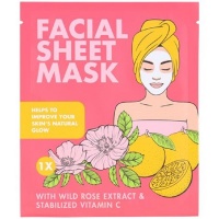 Associated Cosmetic Corporation Facial Sheet Mask with Wild Rose Extract & Vitamin C Photo