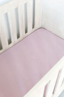 PHLO Studio - Dusty Pink Muslin Cot Fitted Sheet Photo