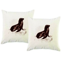 PepperSt – Scatter Cushion Cover Set – Seal Sketch Photo