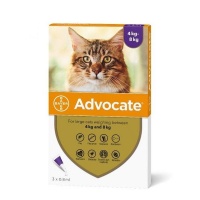 Advocate Large Cat 3 x 0.8ml - 4kg Purple Photo