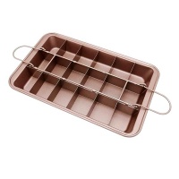 Mix Box Non-Stick Square Baking Pan / Brownie Tray with Dividers Photo