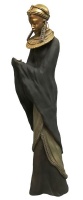 Zawadi Décor Sculpture Habibah African Figurine in Tribal Dress Detail Photo