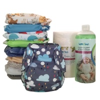 Bamboo Baby Newborn All-In-One Nappy 10 pack Photo
