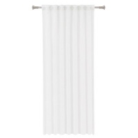 Inspire White Cotton Curtains - 135 x 280 cm Photo