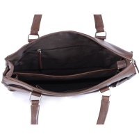 Bag Addict NUVO - Genuine Leather Peregrine laptop bag - Sarah Cappuccino Photo