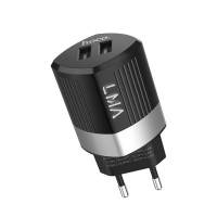 Hoco LMA- 2.4A Fast Wall charger Energy dual USB port EU - Black Photo