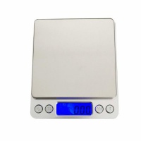 optic life Portable High-Precision Digital Kitchen Scale - Silver Photo