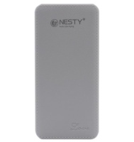 NESTY 10 000 mAh High Capacity Fast Charging Power Bank - White Photo