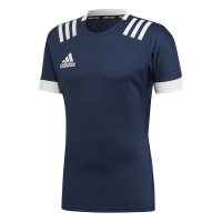 adidas Men's 3-Stripes Rugby Jersey - Navy Photo