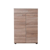 Adore Multipurpose Shoe Cabinet w/ Covers & Top Drawer Latte 5 yr Warranty Photo